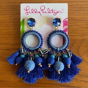 Lilly Pulitzer Social Sunset Earrings Borealis Blue